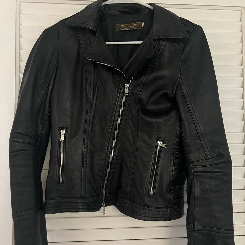 Faux Leather Moto Jacket